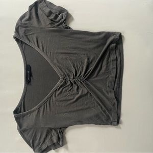 Gray crop top size small, worn but good condition
